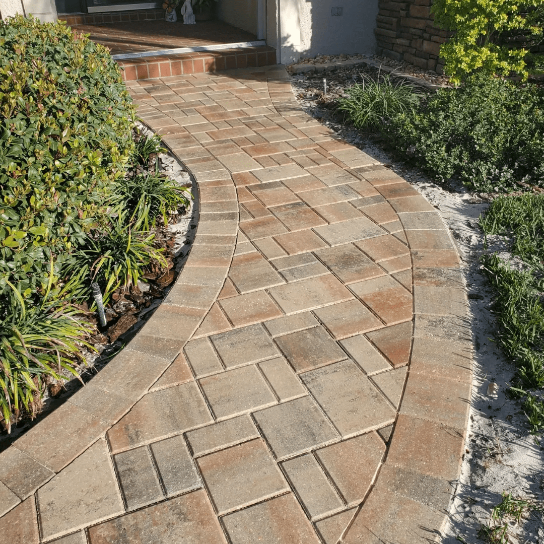 A tiled pathway